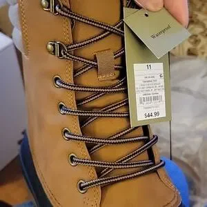 Goodfellow tan black waterproof duck boots lace up size 7 New w/tags MSRP…$45 Goodfellow & Co | Shoes | Goodfellow Tan Black Waterproof  main image 3